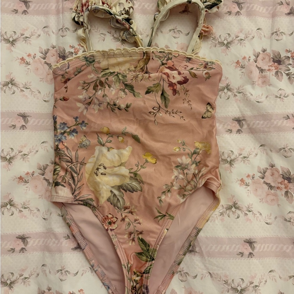 Zimmermann Pink Floral Swimsuit